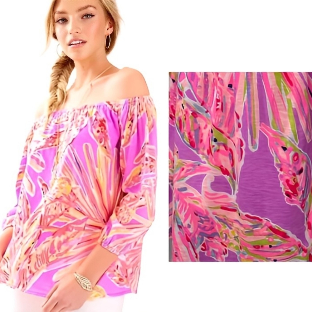 Lily Pulitzer Enna Knit Off Shoulder Top